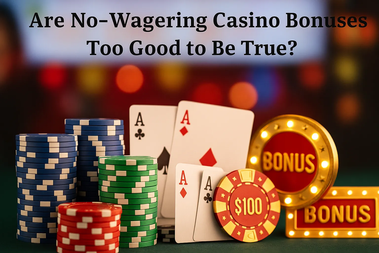 Are No-Wagering Casino Bonuses Too Good to Be True